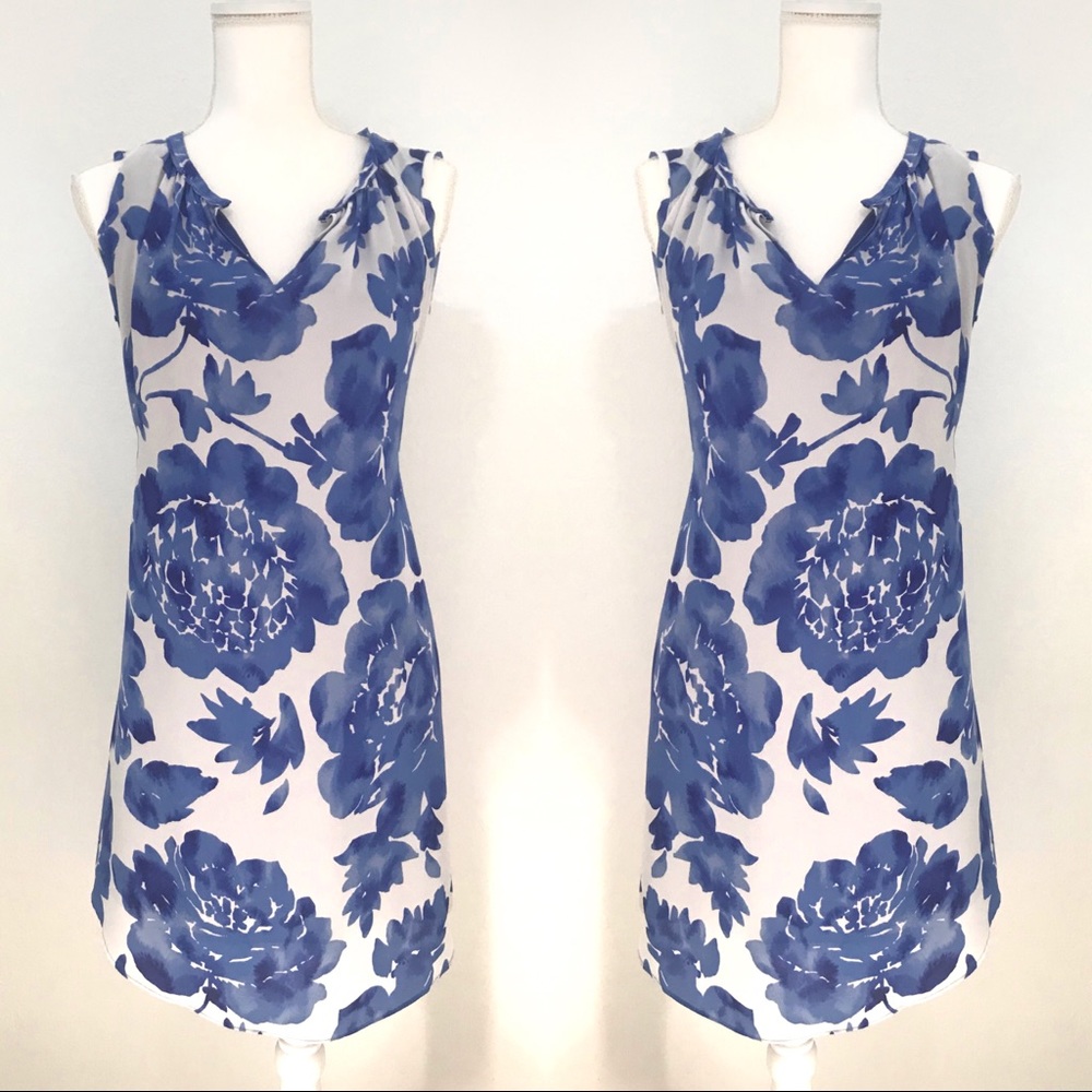 Vera wang flower voile knee length dress